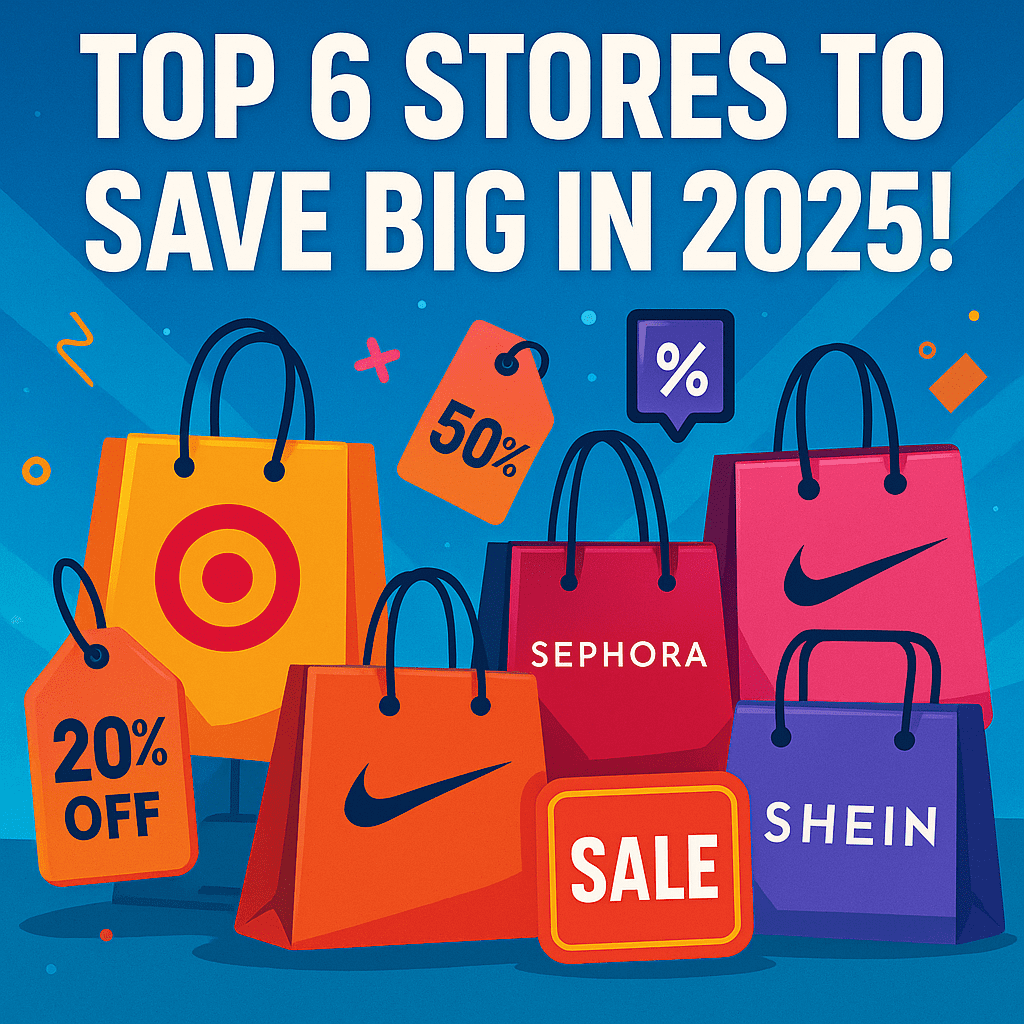 Top 6 Stores to Save Big in 2025-couponztime
